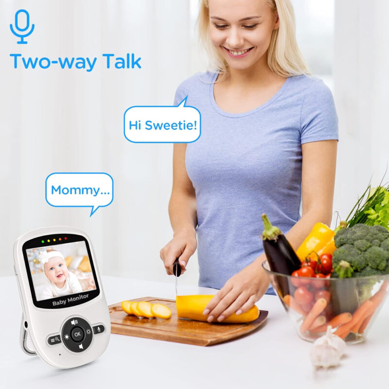 Babá Eletrônica Baby Monitor Câmera 2.4Ghz Tela 2.4 pol.