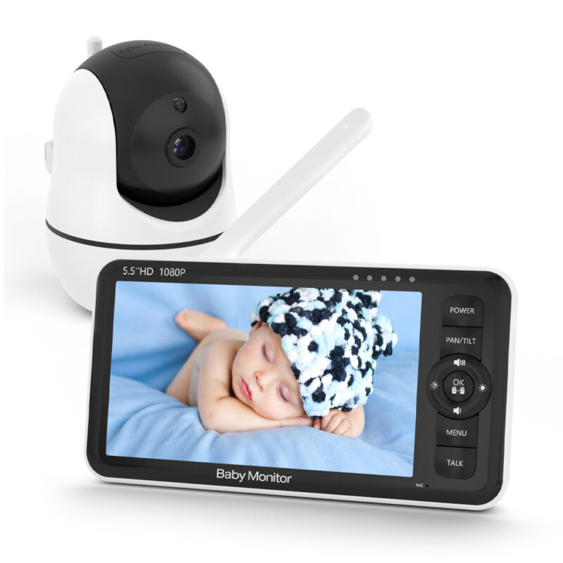 Babá Eletrônica Baby Monitor Câmera 2.4Ghz Tela 5.5 pol.