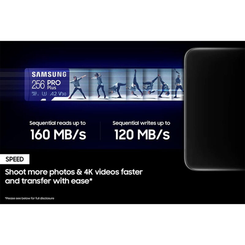 Cartão Memória Samsung 256gb MicroSd Pro Plus e Adap Usb