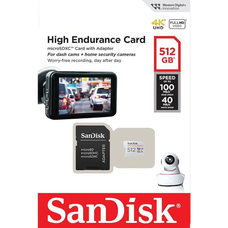 Cartão de Memória MicroSd Sandisk 512gb Micro Sd e Adap