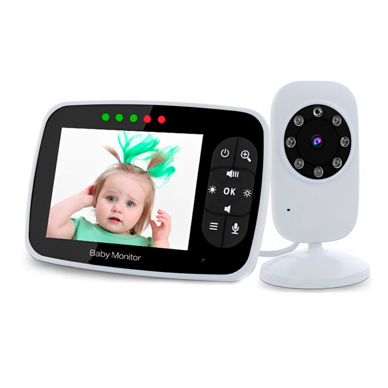 Babá Eletrônica Baby Monitor Câmera 2.4Ghz Tela 3.5 pol.