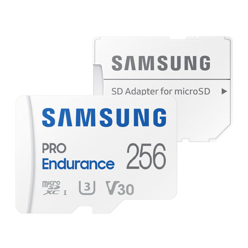Cartão Memória MicroSd Samsung 256gb Pro Endurance e Adp