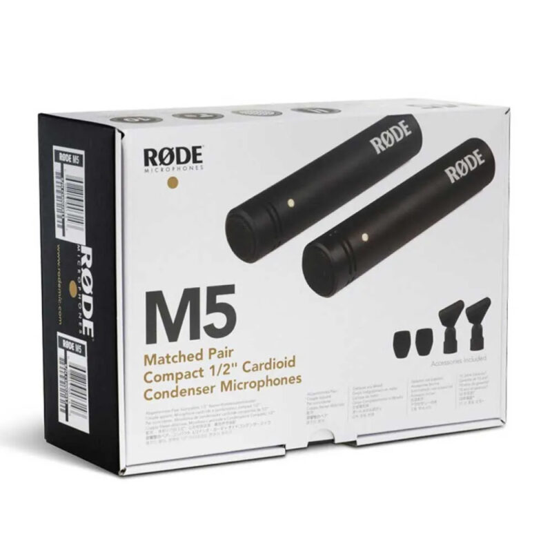 Microfone Condensador Rode M5 1/2" Par combinado Preto