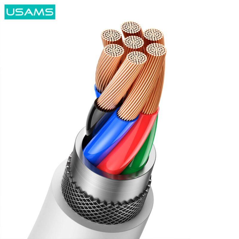 Cabo Usb Usams Usb A pra Micro Usb Máx 2A 3 Metro Branco