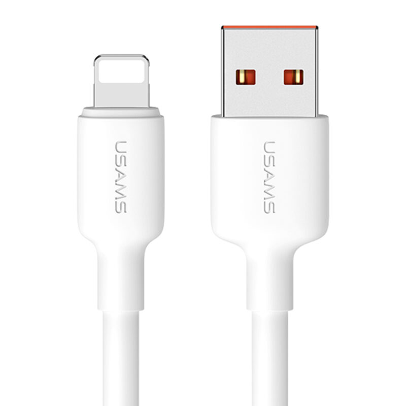 Cabo Usb Usams Tipo A pra Lightning 2.4A 2 Metros Branco