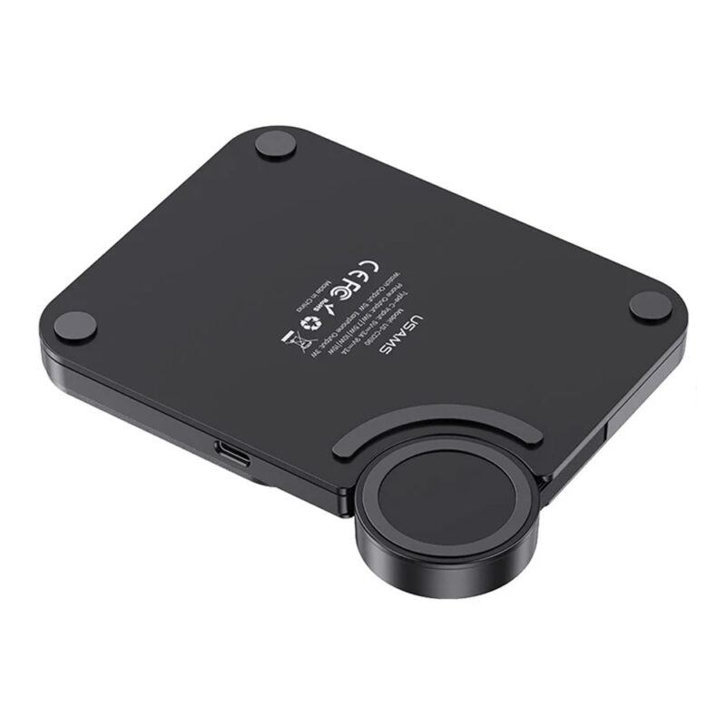 Carregador Sem Fio Usams Máx. 15W 3 em 1 Wireless Preto
