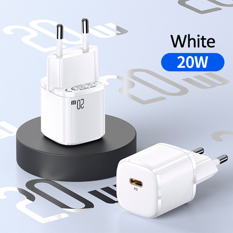 Carregador de Parede Usams 20W Pd 1x Porta Tipo C Branco
