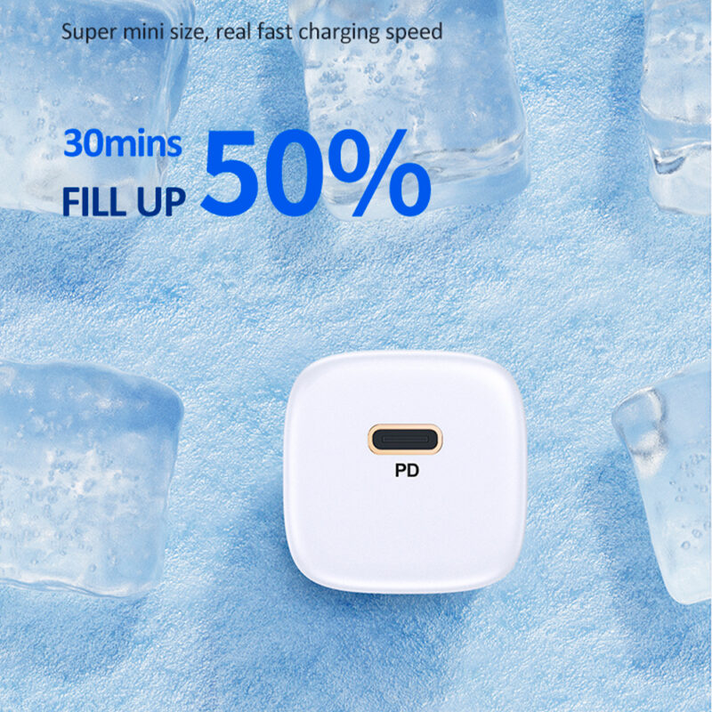 Carregador de Parede Usams 20W Pd 1x Porta Tipo C Branco