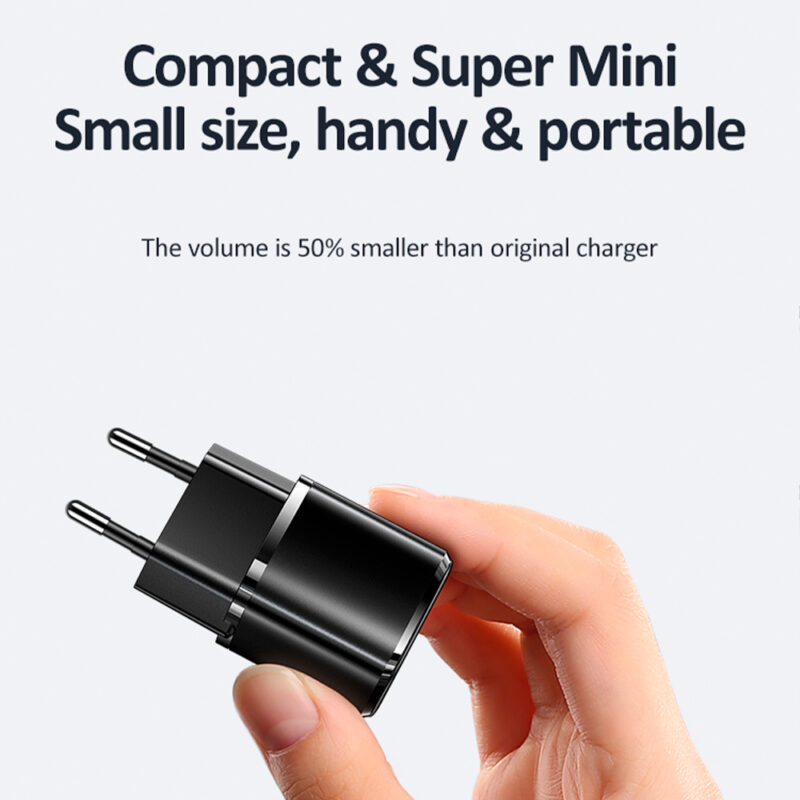 Carregador de Parede Usams 20W Pd 1x Porta Tipo C Preto