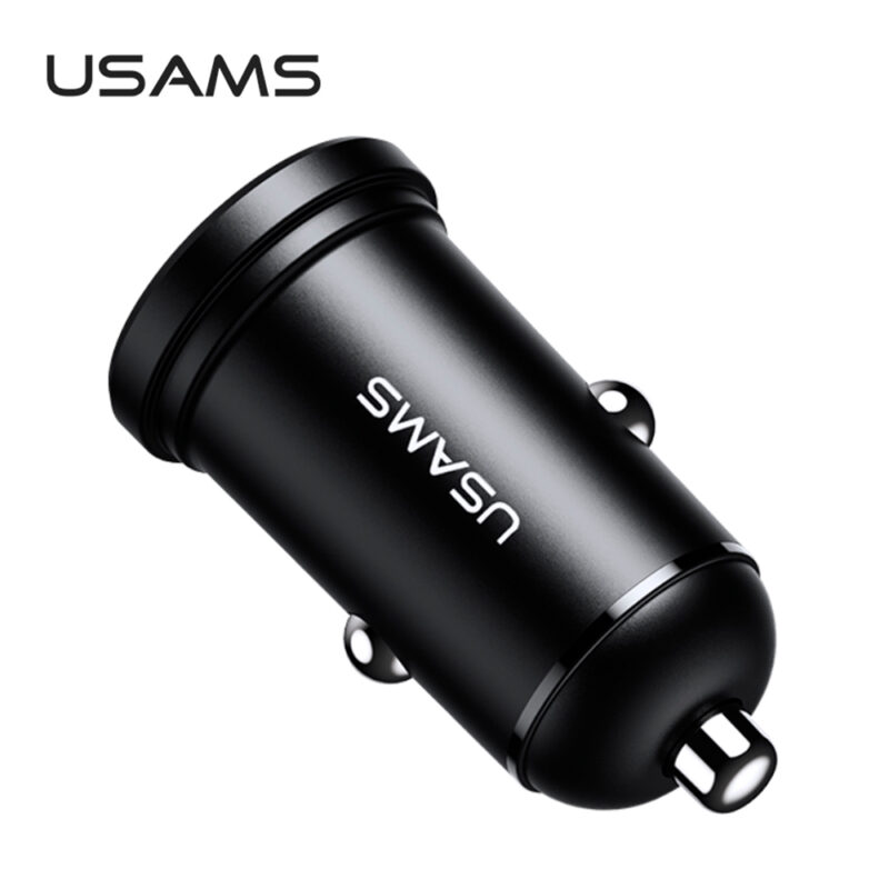 Carregador Veicular Usams Máx. 2.4A 2x Porta Usb A Preto
