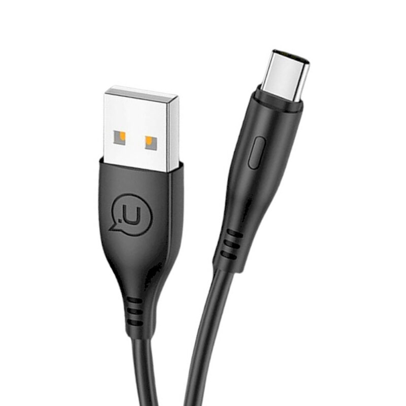 Cabo Usb Usams Usb Tipo A pra Tipo C Máx 2A 1Metro Preto