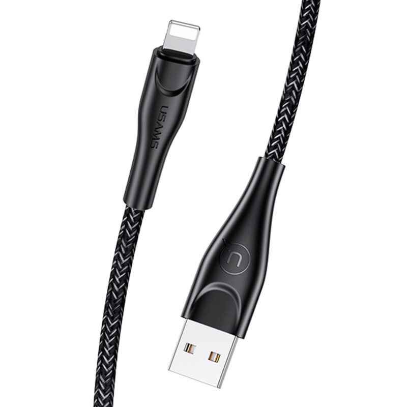 Cabo Usb Usams Usb A pra Lightning Máx. 2A 2Metros Preto
