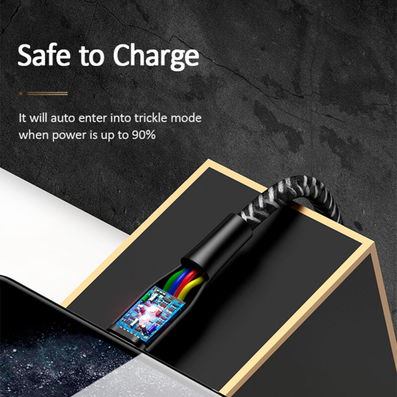 Cabo Usb Usams Usb A pra Lightning Máx. 2A 3Metros Preto