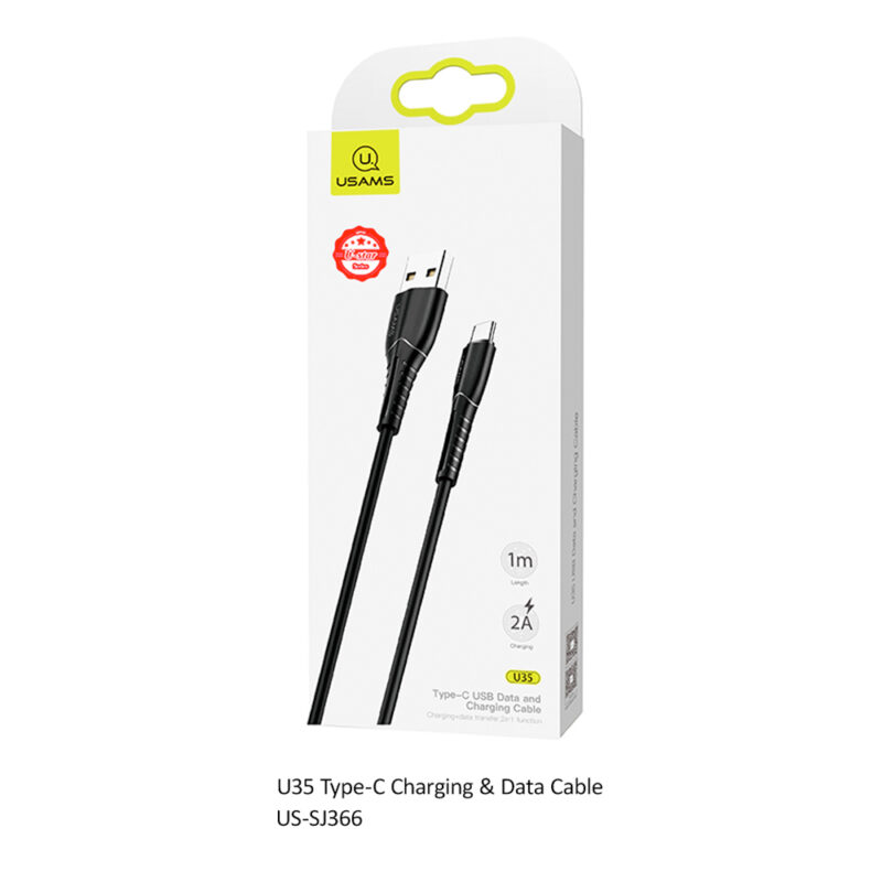 Cabo Usb Usams Usb A pra Micro Usb Máx. 2A 1 Metro Preto