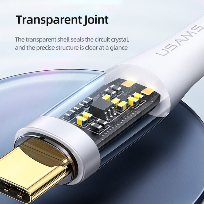Cabo Usb Usams Tipo C pra Lightning Pd 20W 1.2 M Branco