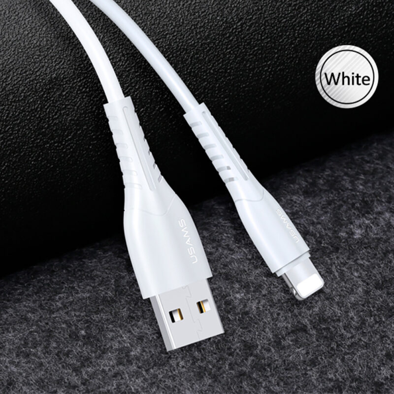 Cabo Usb Usams Usb A pra Lightning Máx. 2A 1Metro Branco