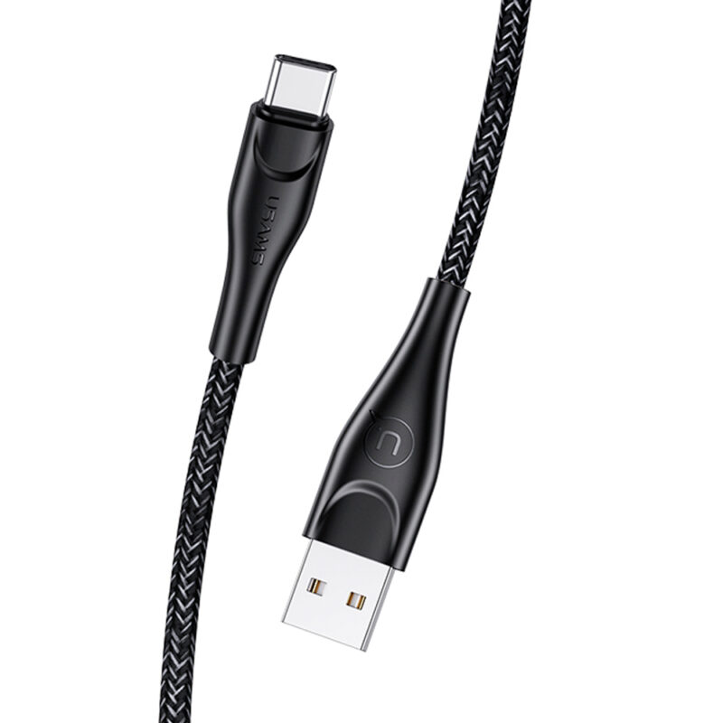 Cabo Usb Usams Usb A para Tipo-C Máx. 2A 1 Metro Preto