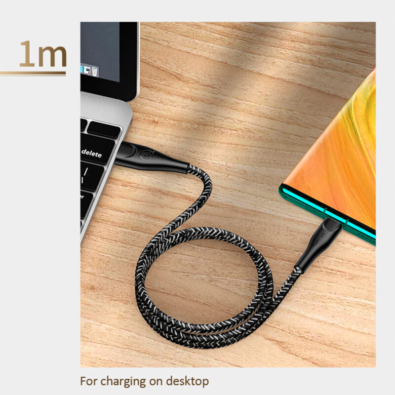Cabo Usb Usams Usb A para Tipo-C Máx. 2A 1 Metro Preto