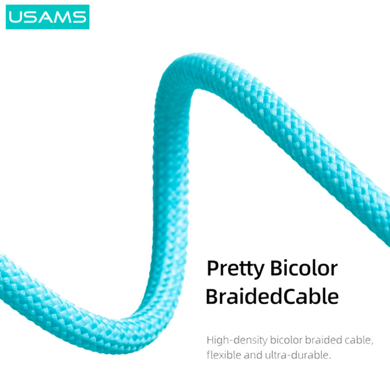 Cabo Usb Usams Usb C pra Usb C Pd 100W 1.2 Metros Verde