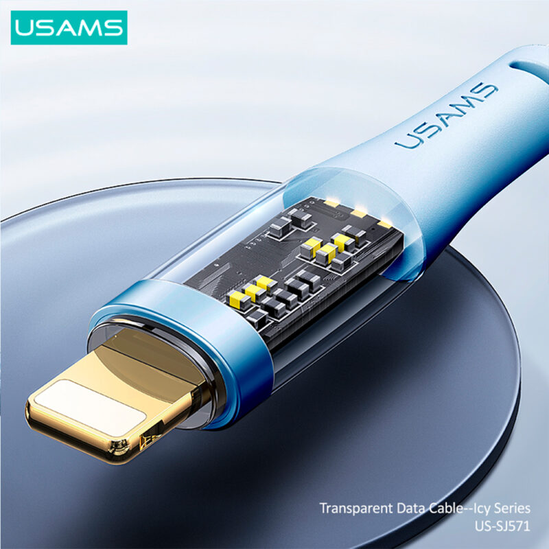 Cabo Usb Usams Usb A pra Lightning Máx. 2.4A 1.2 M Azul
