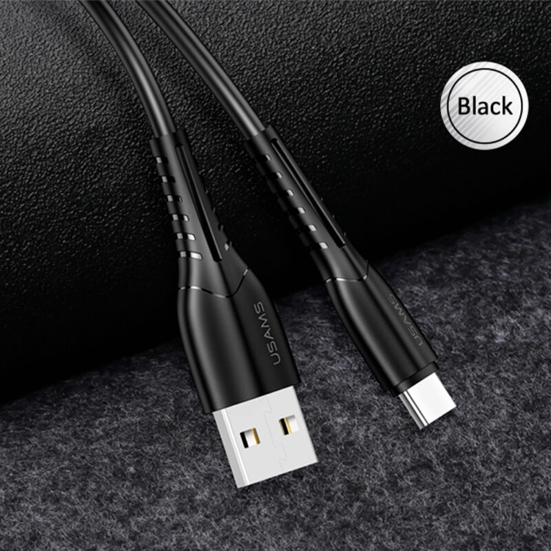 Cabo Usb Usams Usb A para Tipo C Máx. 2A 1 Metro Preto