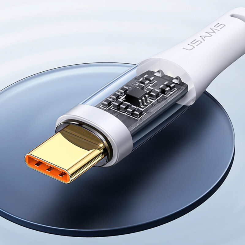 Cabo Usb Usams Usb C para Usb C Pd 100W 1.2 Metro Branco