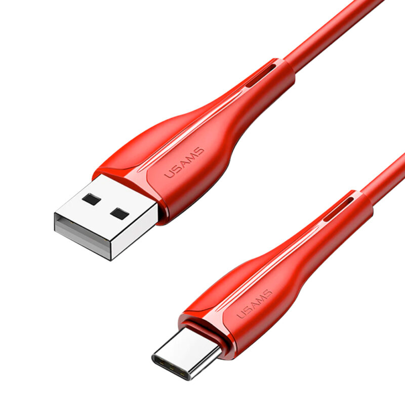 Cabo Usb Usams Usb A pra Tipo C Máx. 2A 1 Metro Vermelho