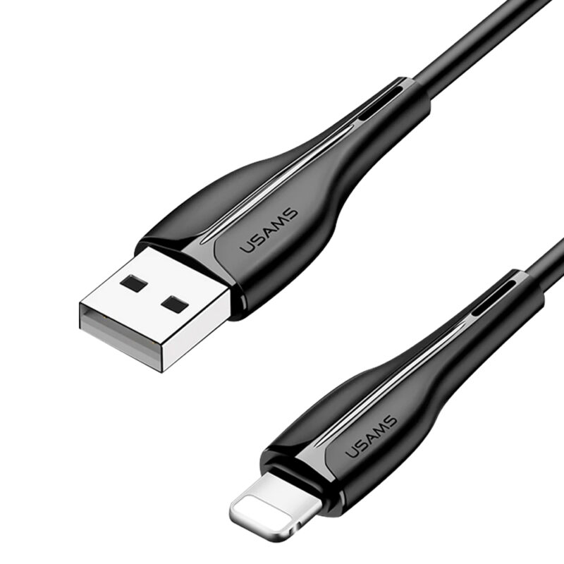 Cabo Usb Usams Usb A pra Lightning Máx. 2A 1 Metro Preto