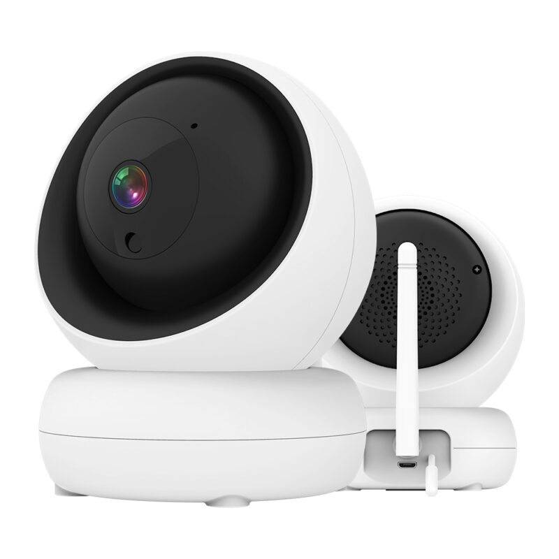Babá Eletrônica BabyMonitor Tela 5" Câmera 2.4Ghz Branca