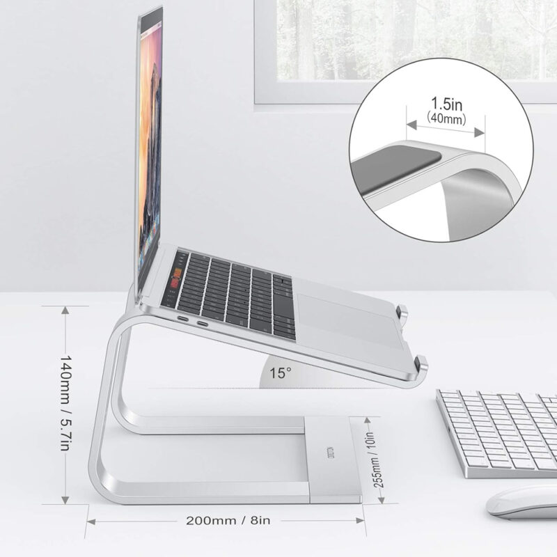 Suporte Laptop Omoton L2 para Notebook 10/16 pol. Prata