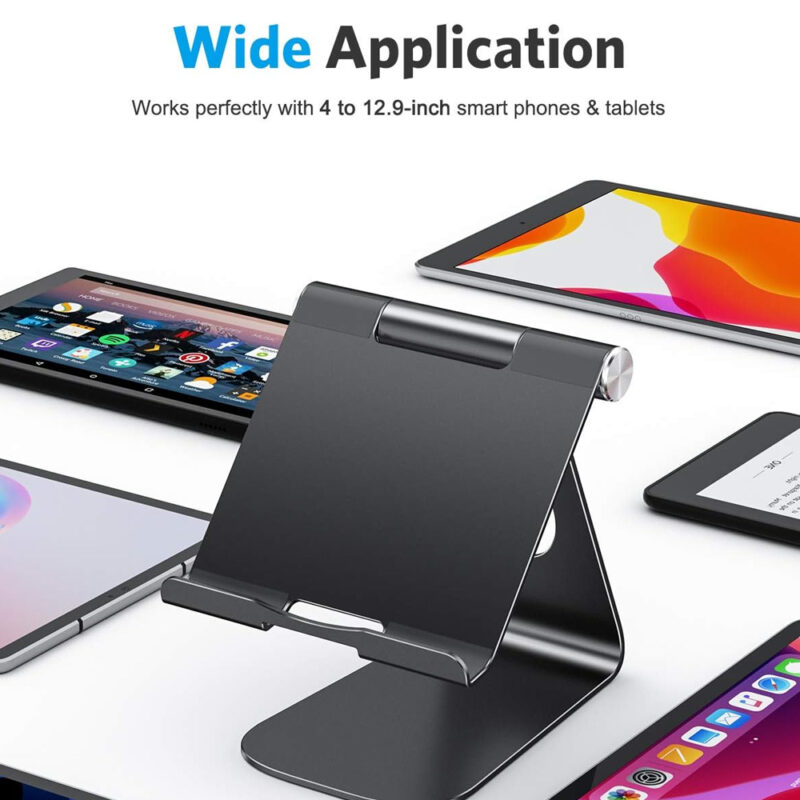 Suporte Tablet Omoton T1 Suporta Telas 3,5/12,9" Preto