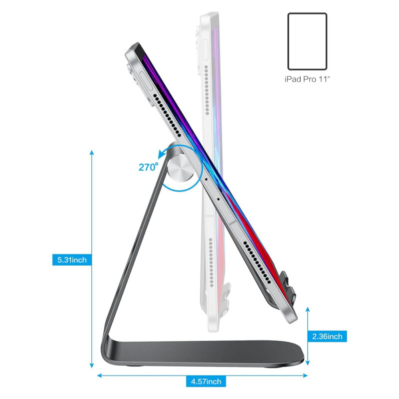 Suporte Tablet Omoton T1 Suporta Telas 3,5/12,9" Preto