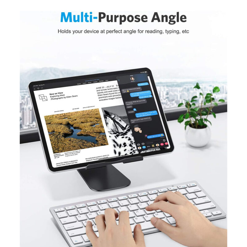 Suporte Tablet Omoton T1 Suporta Telas 3,5/12,9" Preto