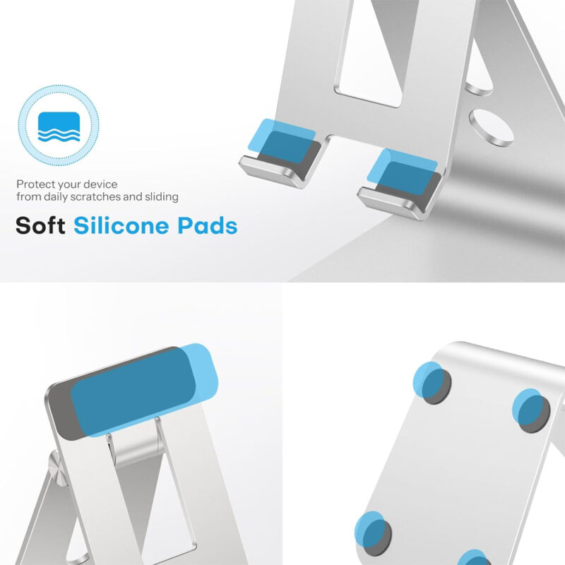 Suporte Tablet Omoton T2 Suporta Telas 4.7'/15.6" Prata