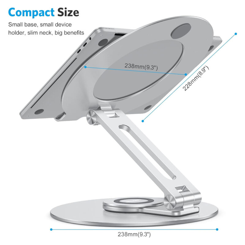 Suporte de Mesa Portátil Omoton La04 para Notebook Prata