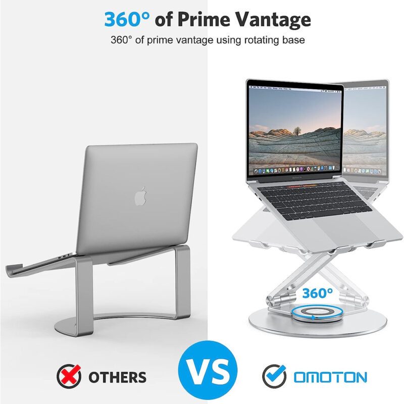 Suporte de Mesa Portátil Omoton La04 para Notebook Prata