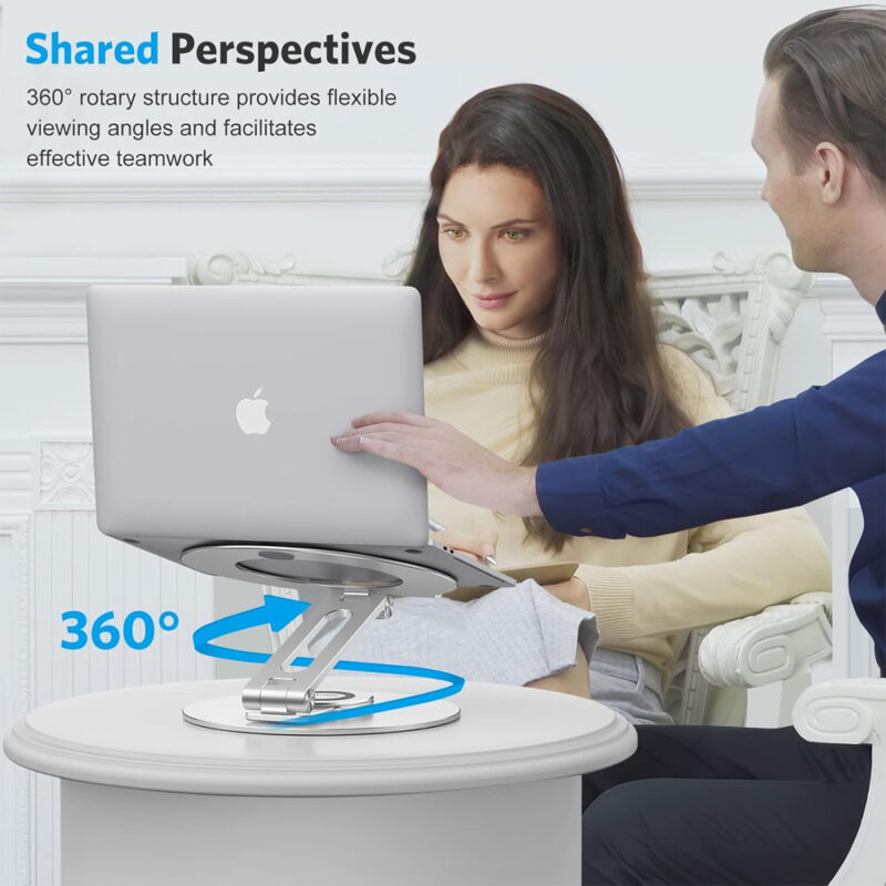 Suporte de Mesa Portátil Omoton La04 para Notebook Prata