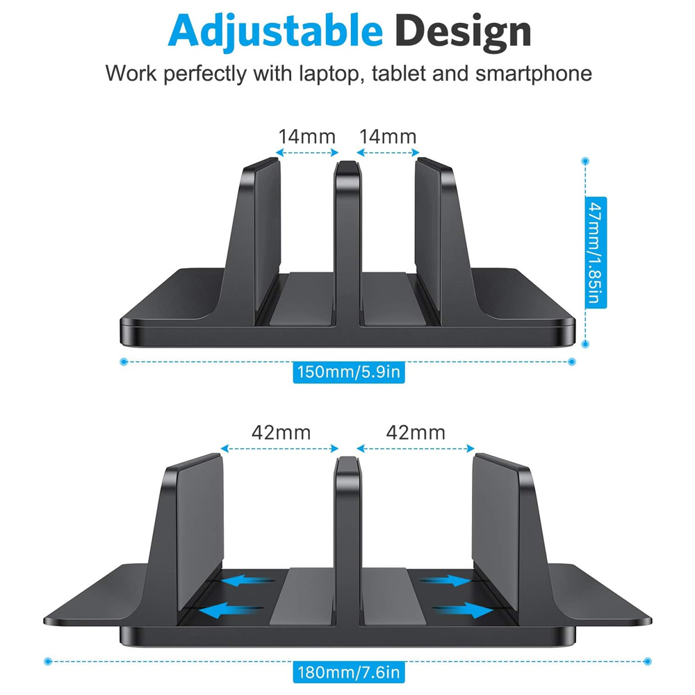 Suporte de Mesa Portátil Omoton Ld02 Notebook Preto