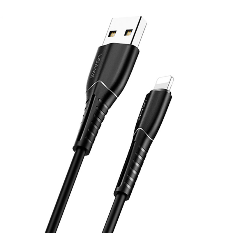 Cabo Usb Usams Usb A pra Lightning Máx. 2A 1 Metro Preto