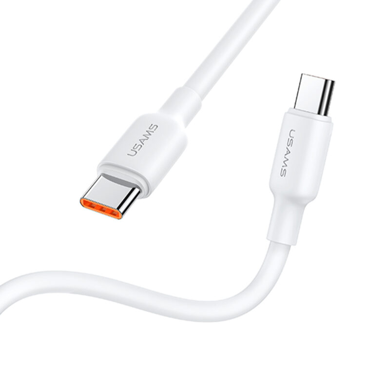 Cabo Usb Usams Usb C para Usb C Pd 100W 2 Metros Branco