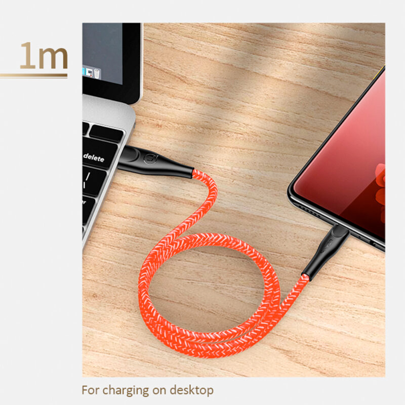 Cabo Usb Usams Usb A para Usb C Max. 2A 1 Metro Vermelho