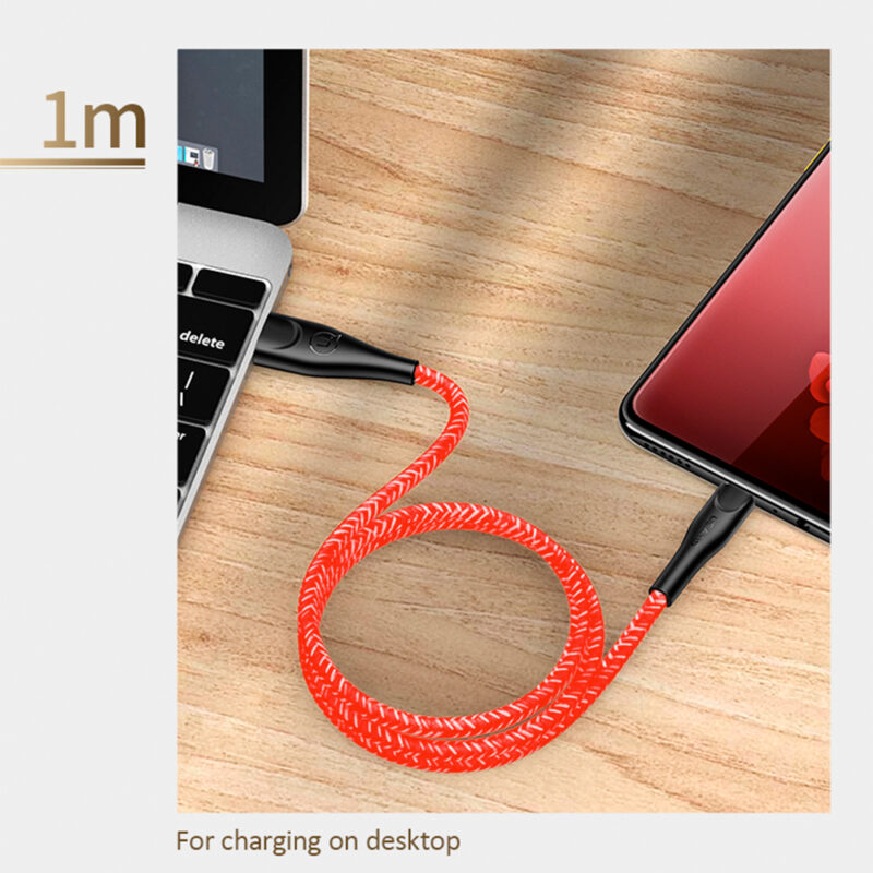 Cabo Usb Usams Usb A pra Micro Usb Máx. 2A 1 M Vermelho