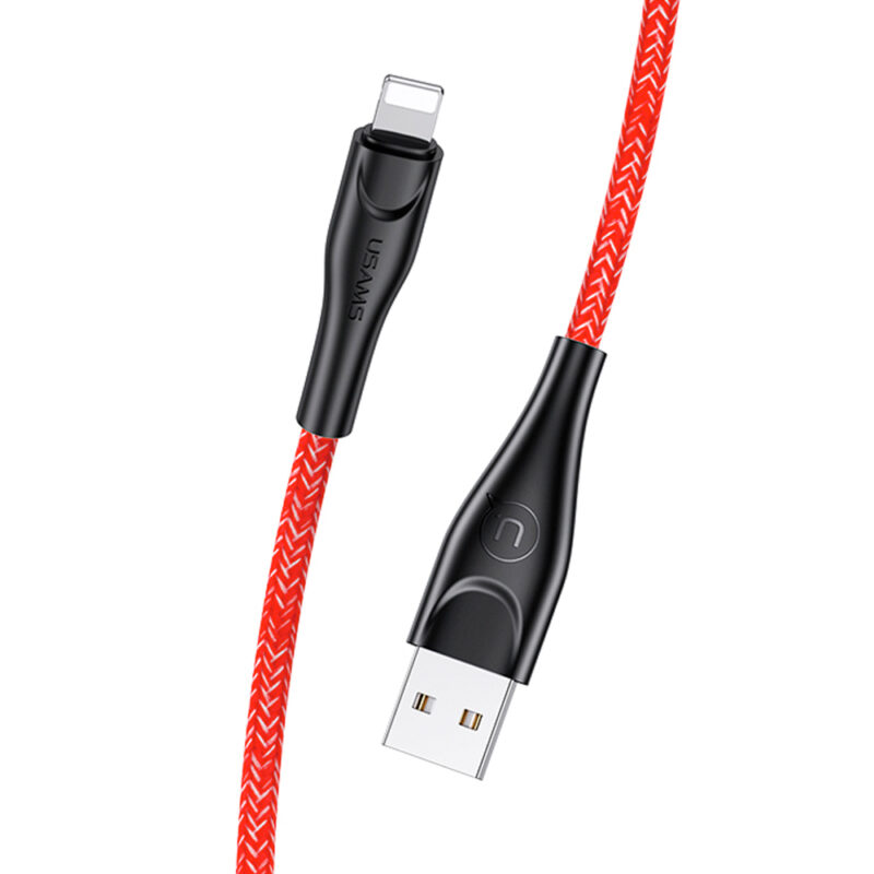 Cabo Usb Usams Usb A p/Lightning Máx. 2A 3Metro Vermelho