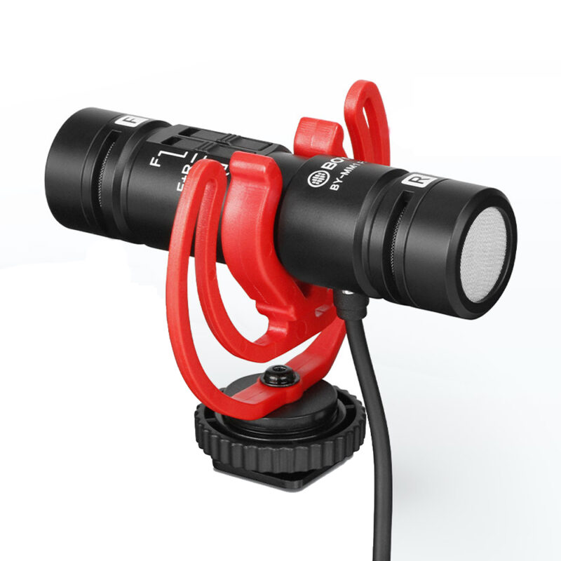 Microfone Condensador Boya p/Tablets Celular Dslr Preto