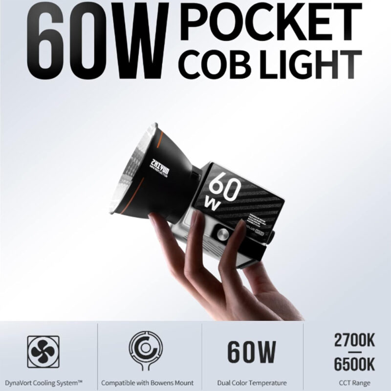 Iluminador Luz Led Zhiyun G60 p/Foto Vídeo Profissional