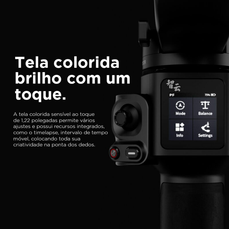 Estabilizador Zhiyun Crane 4 Gimbal Portátil Câmera Preto