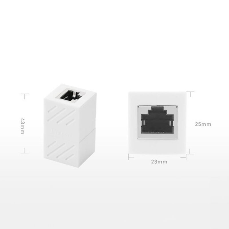 Adaptador Rj45 Ugreen p/Cabo de Internet 1000Mbps Branco
