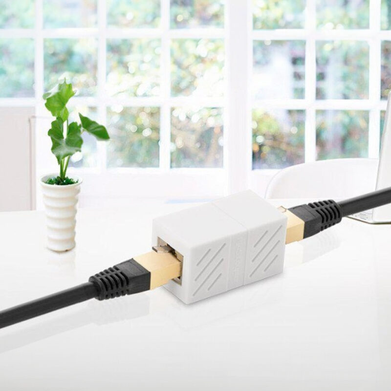 Adaptador Rj45 Ugreen p/Cabo de Internet 1000Mbps Branco