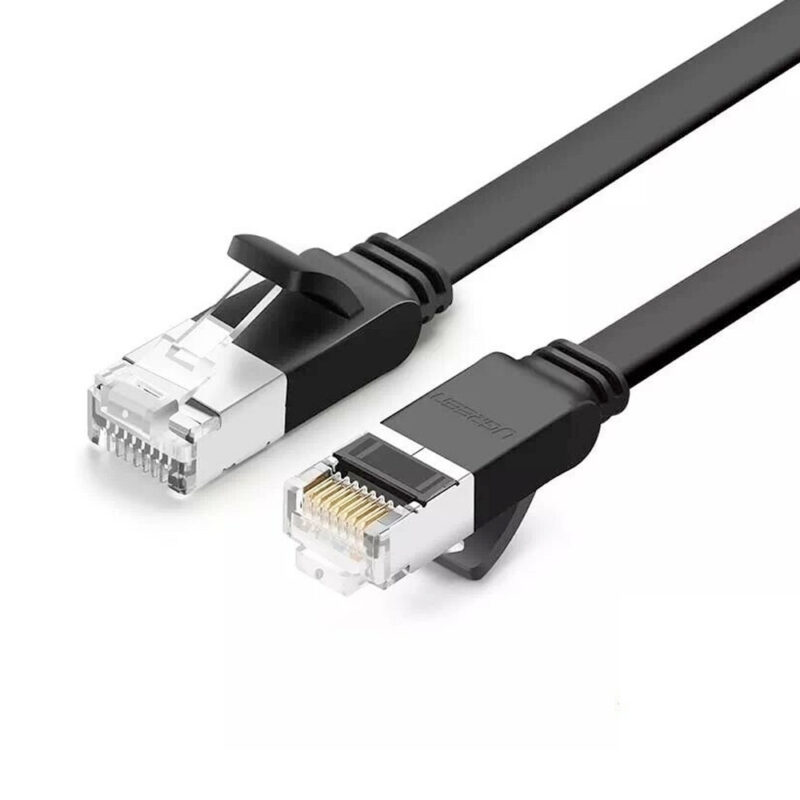Cabo Rede Rj45 Ethernet Ugreen Cat6 1000Mbps 50cm Preto