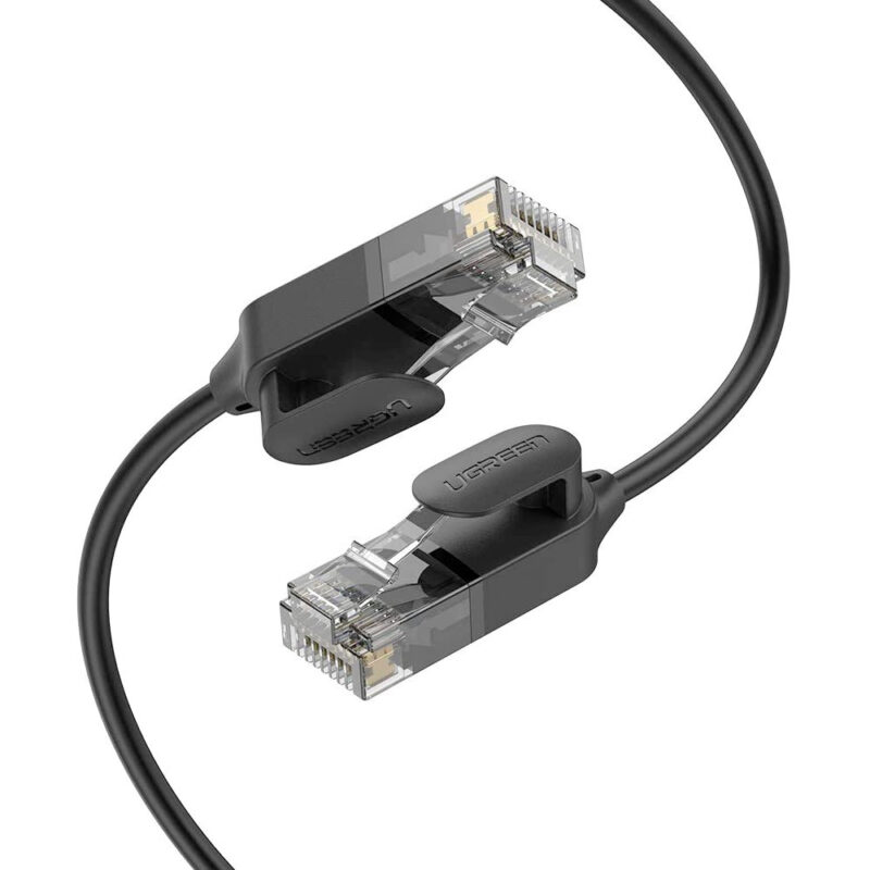Cabo de Rede Lan Rj45 Ugreen 10gbps Cat6 10 Metros Preto